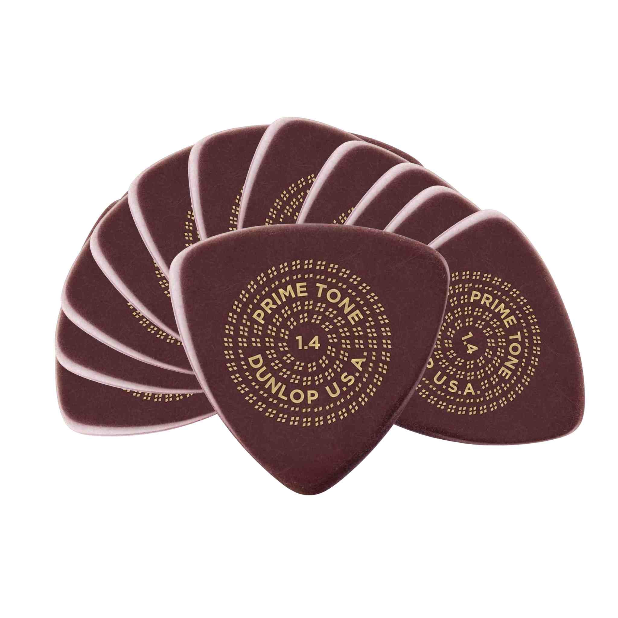 Dunlop Primetone Triangle Smooth Guitar Picks-1.4mm Gauge-12 pack