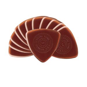 Dunlop Primetone Triangle with grip Guitar Picks-1.4mm Gauge-12 pack