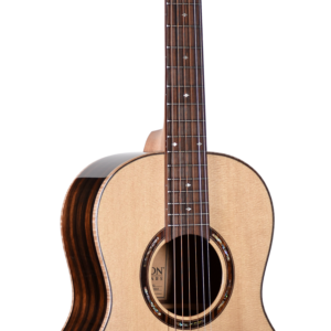 Teton STP180NT Parlor Acoustic Guitar - Solid Spruce Top - Ebony Back & Sides