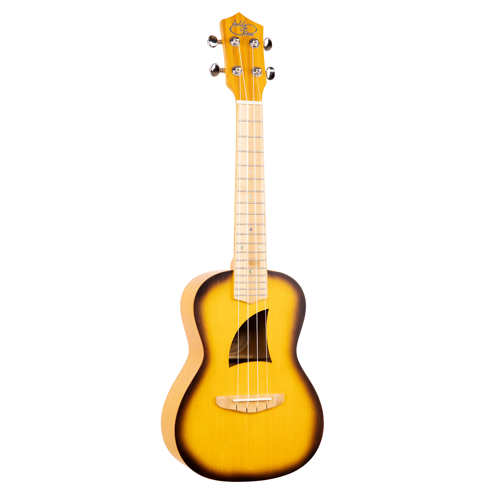 Eddy Finn Bamboo Beach Ukulele with Gig Bag - Sunburst