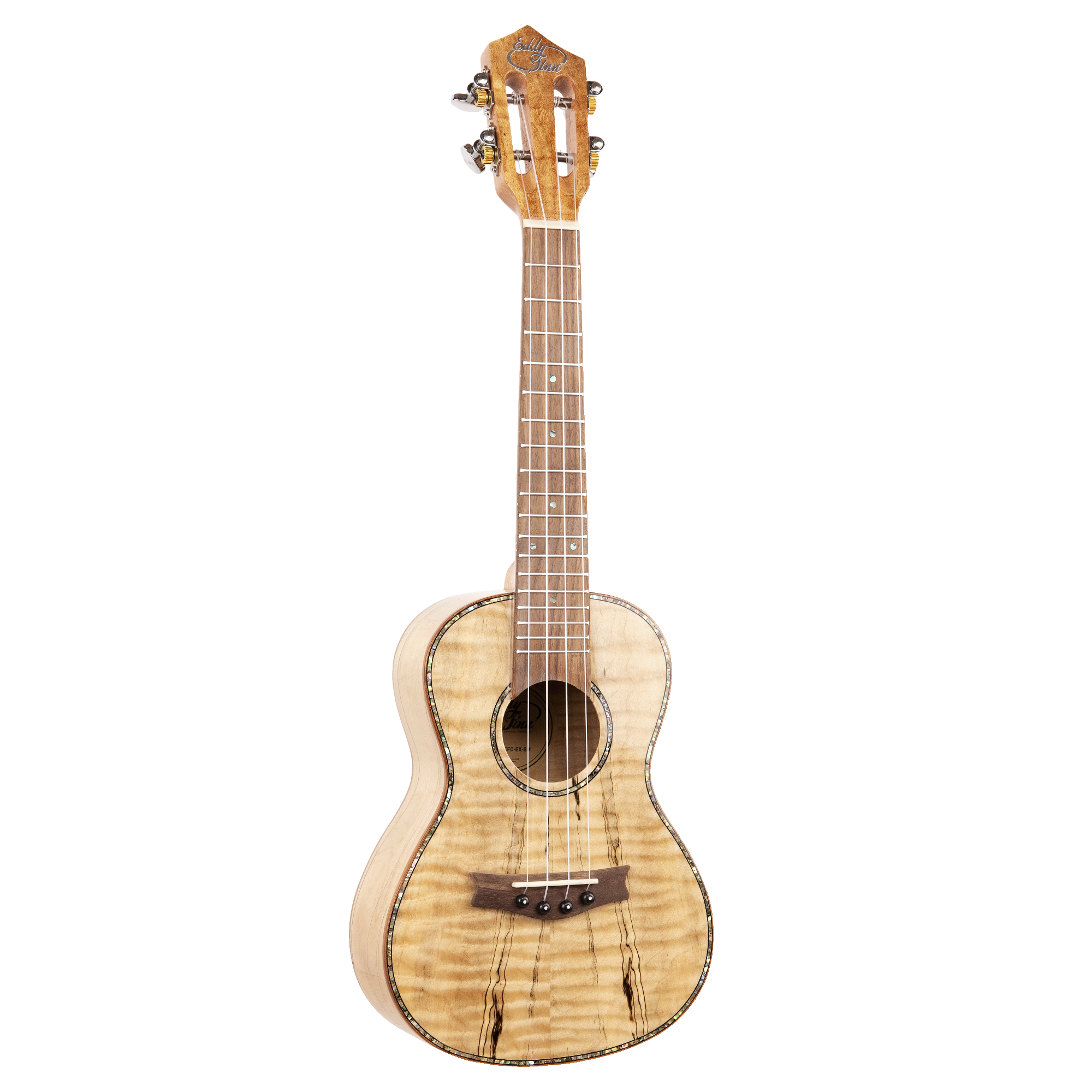Eddy Finn Exotic Wood Ukulele with Gig Bag - Spalted Maple Wood