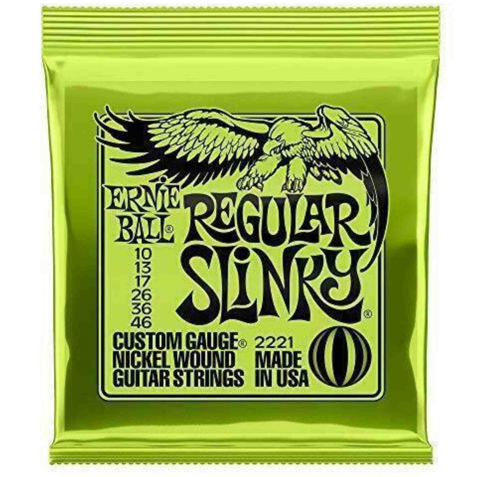 Ernie Ball Slinky Nickel Wound Electric Guitar Strings-10-46 Regular