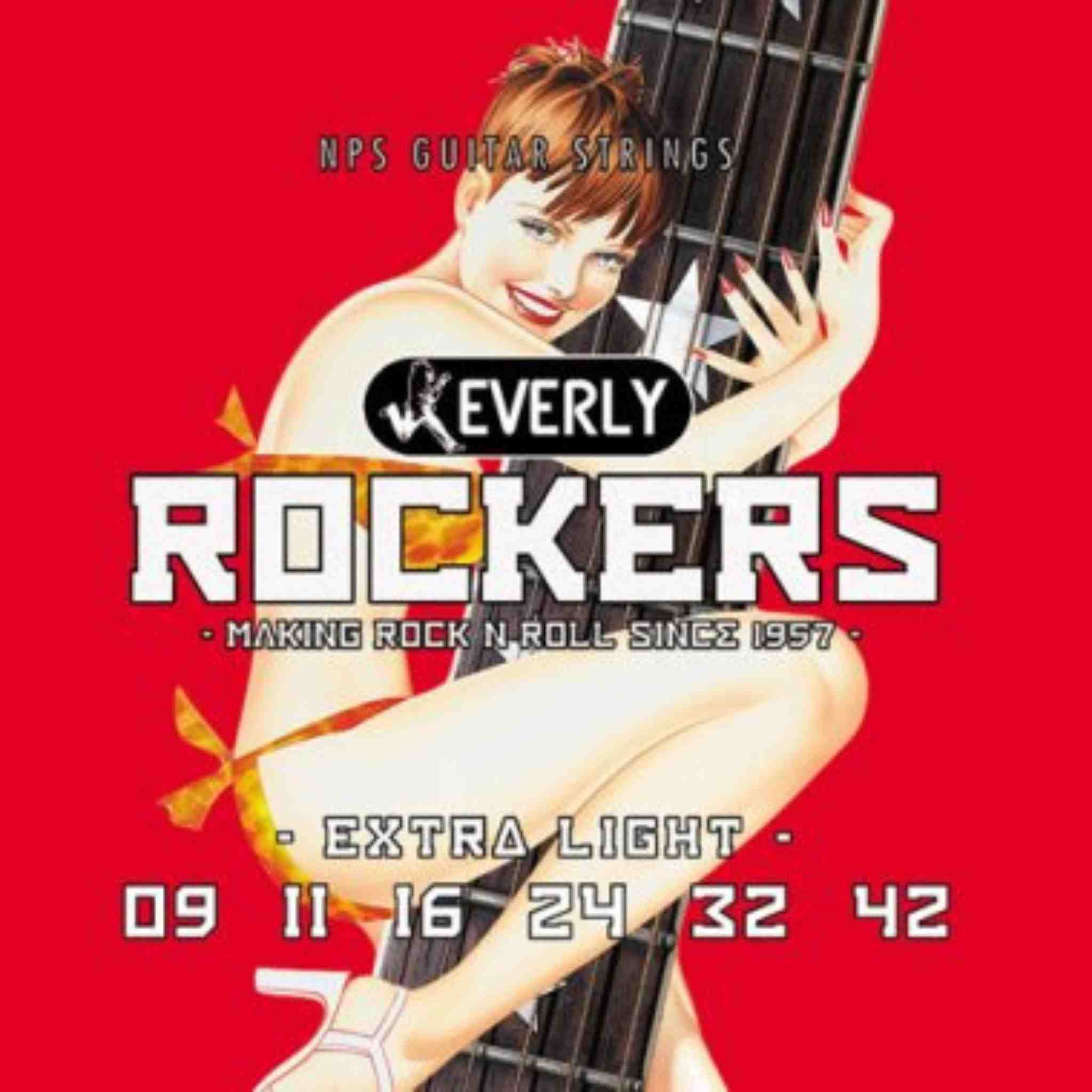 Everly Electric Rockers Nickel Plated Guitar Strings-9-42 Extra Light