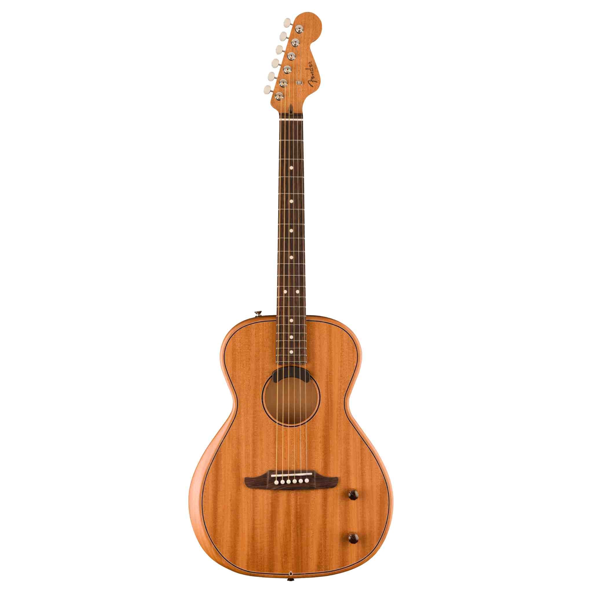 Fender Highway Series Parlor With Gig Bag - Solid Mahogany Top - All-Mahogany