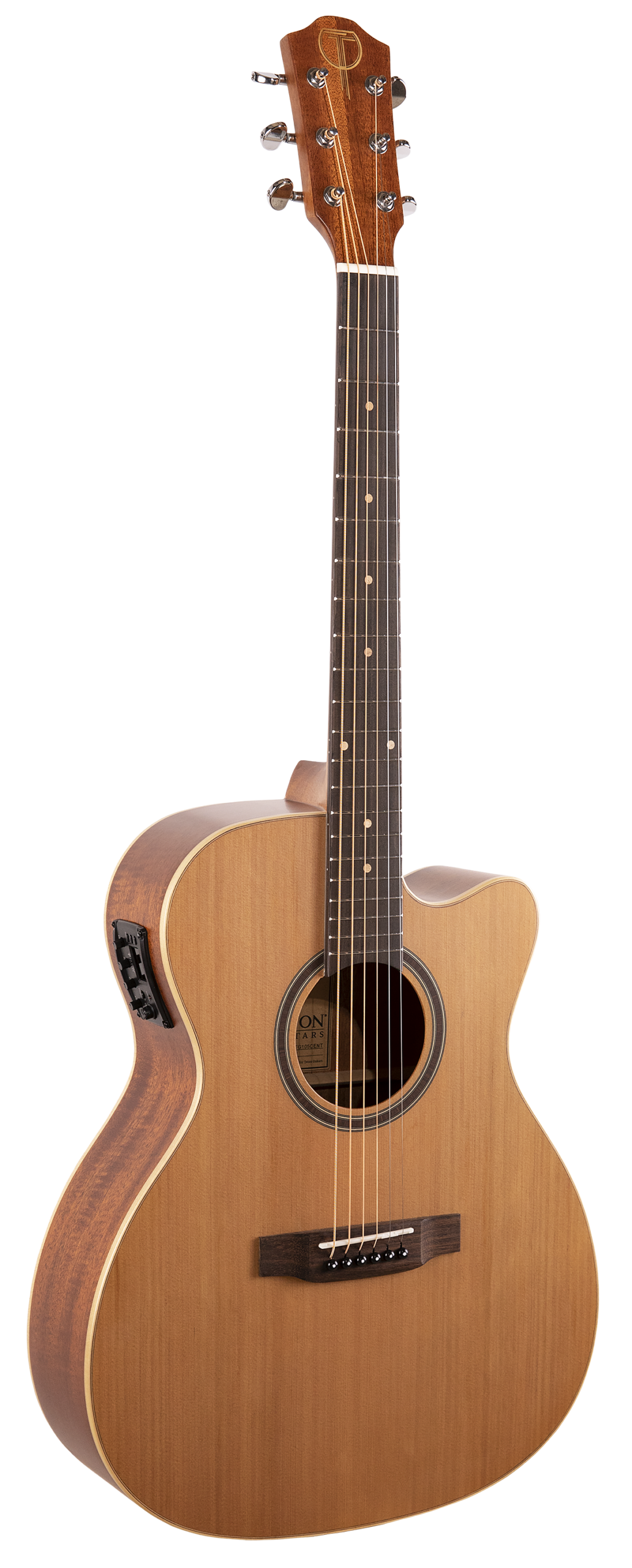 Teton STG105CENT Grand Concert Acoustic Guitar - Solid Cedar Top - Mahogany Back & Sides -