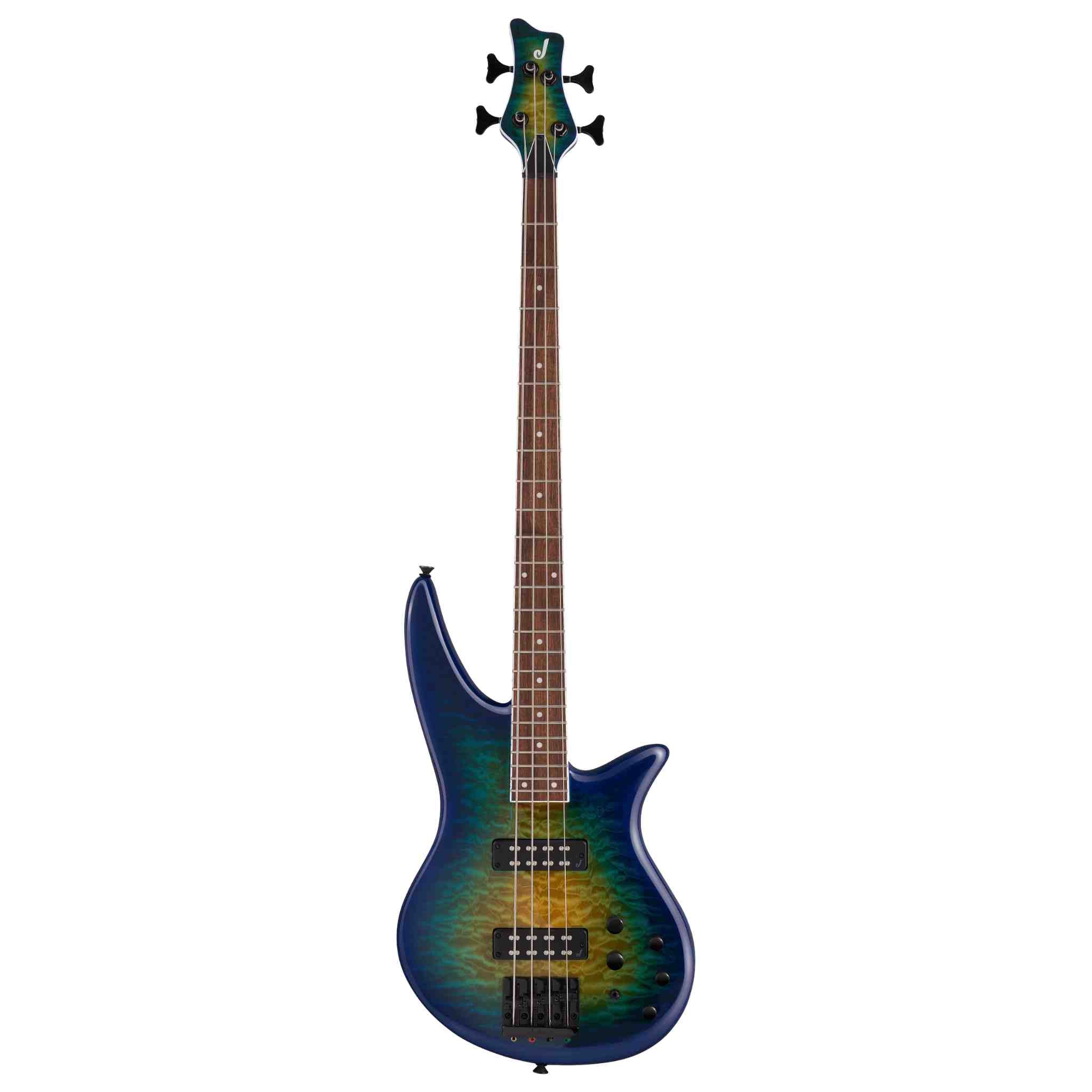 Jackson X Series Spectra Bass SBXQ IV - Amber Blue Burst
