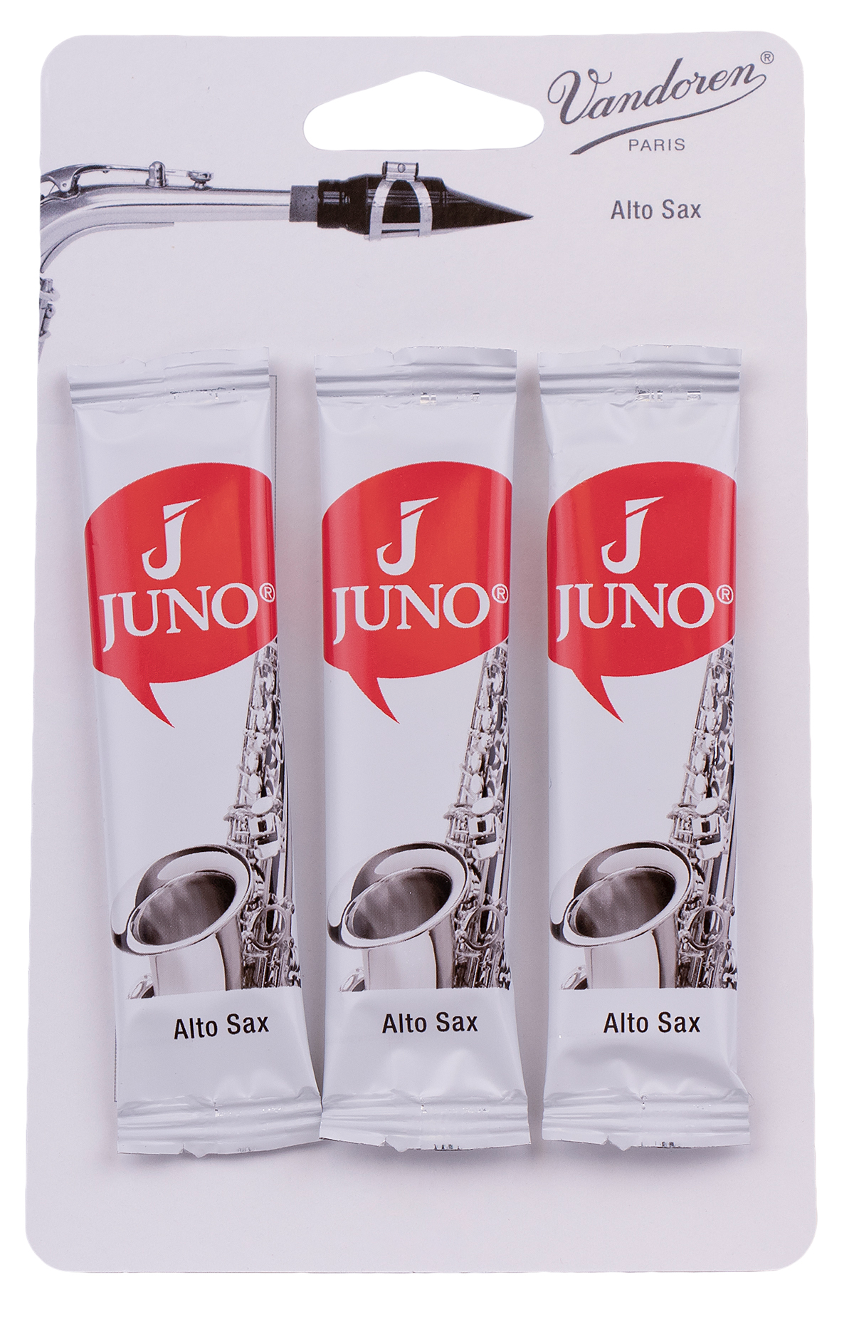 Vandoren Juno Alto Saxophone Reeds, Strength 2.0, 3-Reeds