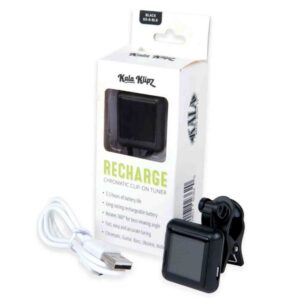 Kala Clipon Rechargeable Ukulele Tuner-Black-KK-R-BLK