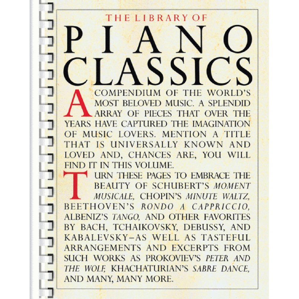 The Library of Piano Classics (Music Sales America)