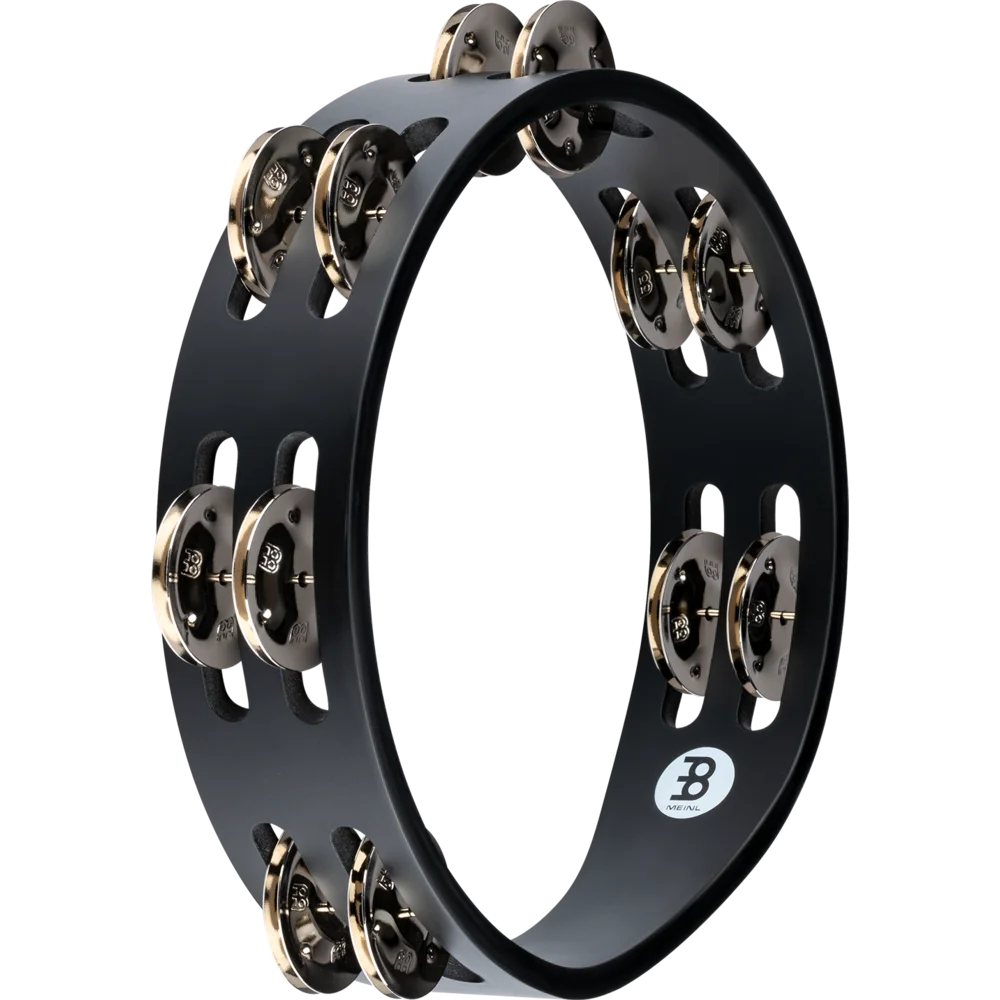 Meinl Tambourine - 8" - Double Row - Compact - Black