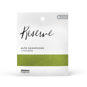 D'Addario Organic Reserve Alto Sax Reed, Strength 2.5, 3-Pack