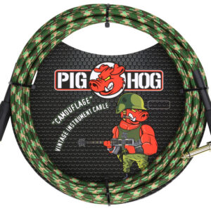 Pig Hog "Camouflage" Instrument Cable - Right Angle - 10FT