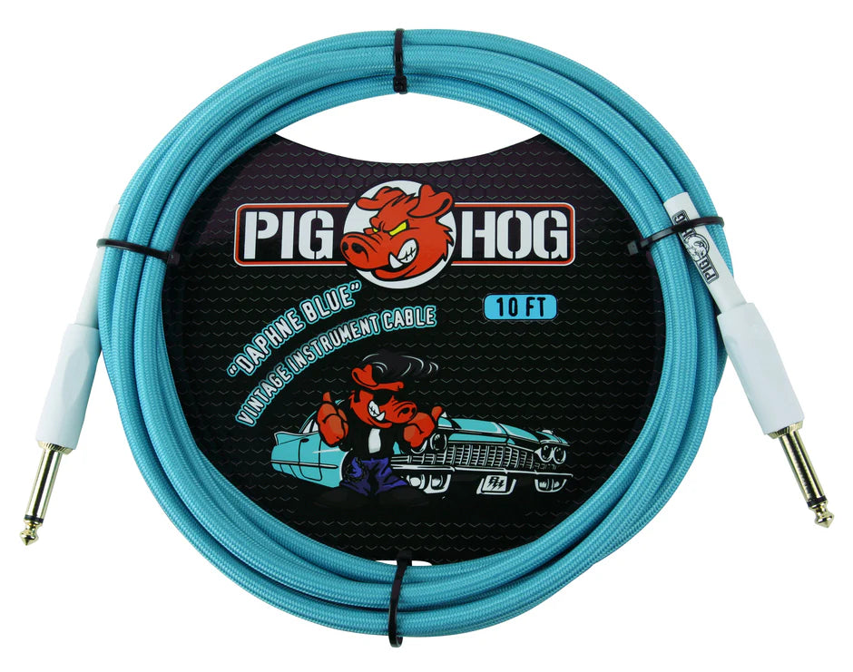 Pig Hog "Daphne Blue" Instrument Cable - 10FT