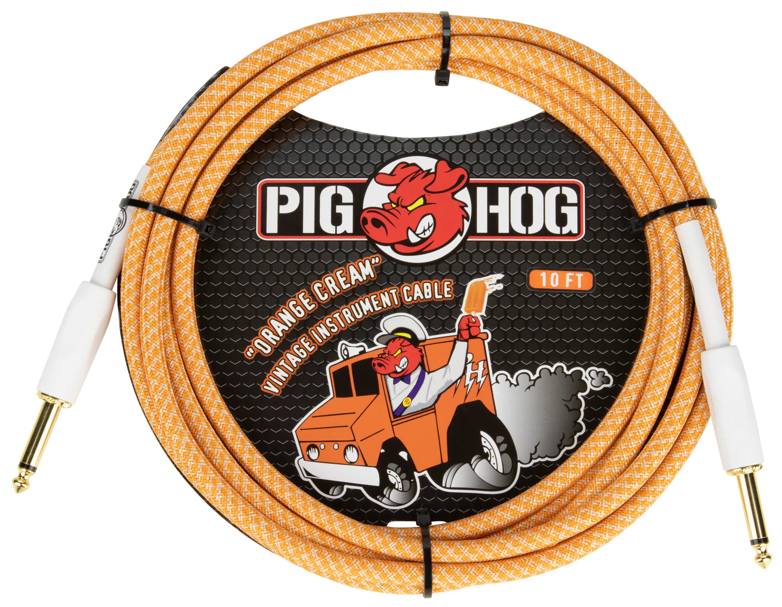 Pig Hog "Orange Crème Instrument Cable - 10FT