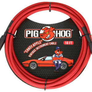 Pig Hog "Candy Apple Red" Instrument Cable - 10FT