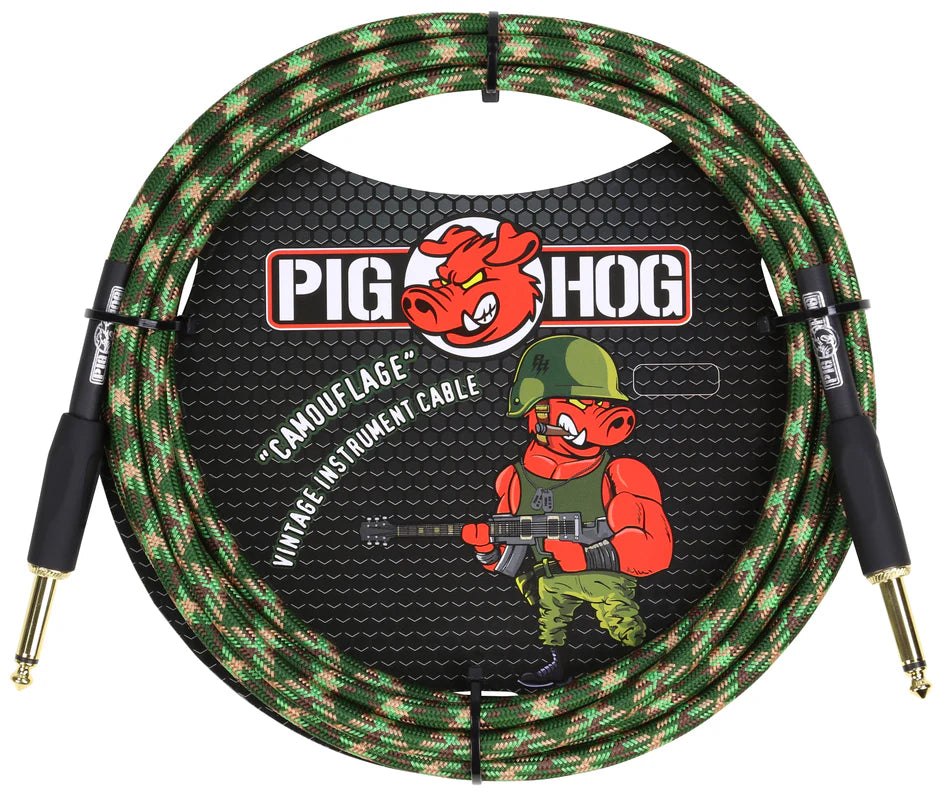Pig Hog "Camouflage" Instrument Cable - 10FT