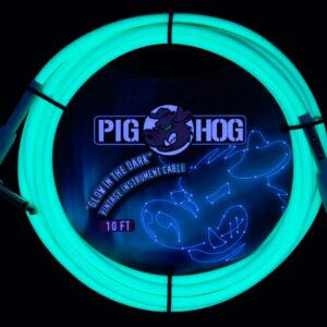 Pig Hog "Glow In The Dark" Instrument Cable - Right Angle - 10FT
