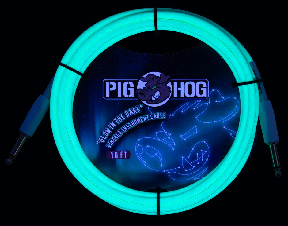 Pig Hog "Glow In The Dark" Instrument Cable - 10FT