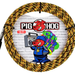 Pig Hog "Orange Graffiti" Instrument Cable - 10FT