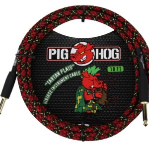 Pig Hog "Tartan Plaid" Instrument Cable- 10FT