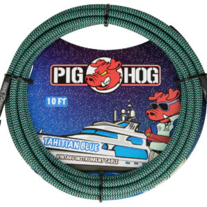 Pig Hog "Tahitian Blue" Instrument Cable - 10FT