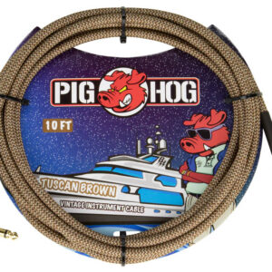 Pig Hog "Tuscan Brown" Instrument Cable - Right Angle - 10FT