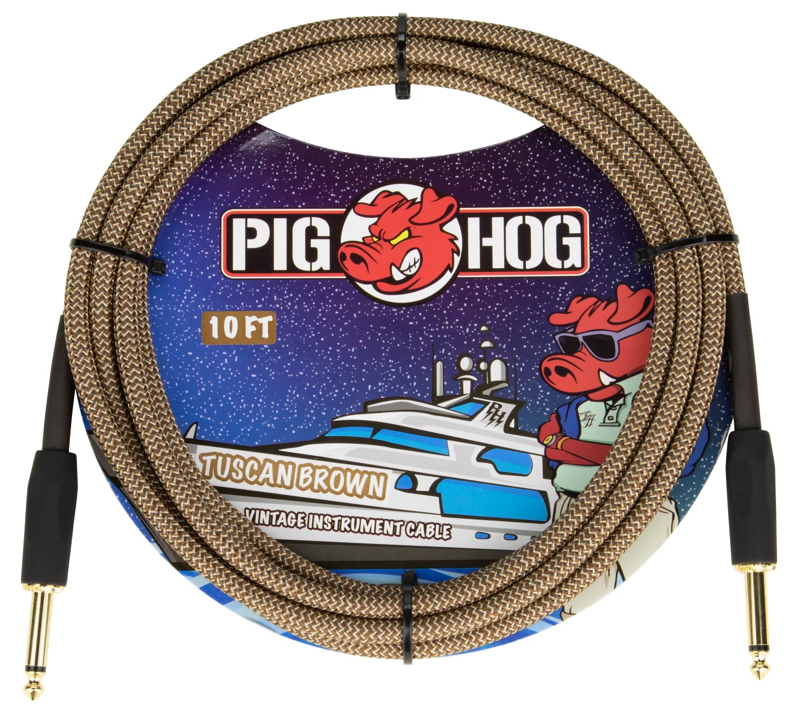 Pig Hog "Tuscan Brown" Instrument Cable - 10FT
