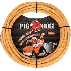 Pig Hog "Orange crème  Instrument Cable - 20FT