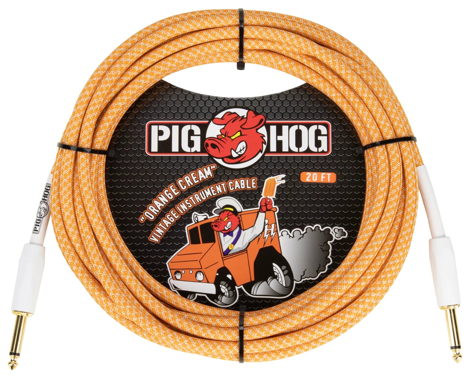 Pig Hog "Orange crème Instrument Cable - 20FT