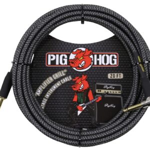 Pig Hog "Amplifier Grill" Instrument Cable - Right Angle - 20FT