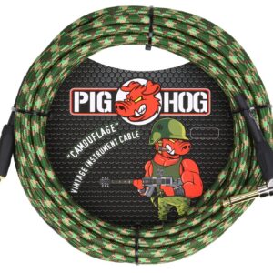 Pig Hog "Camouflage" Instrument Cable - Right Angle - 20FT