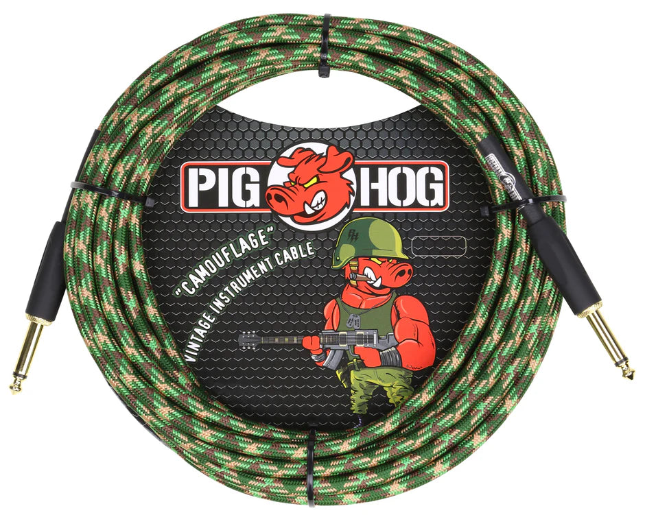 Pig Hog "Camouflage" Instrument Cable - 20FT