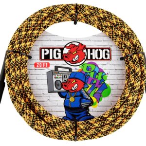 Pig Hog "Orange Graffiti" Instrument Cable - 20FT