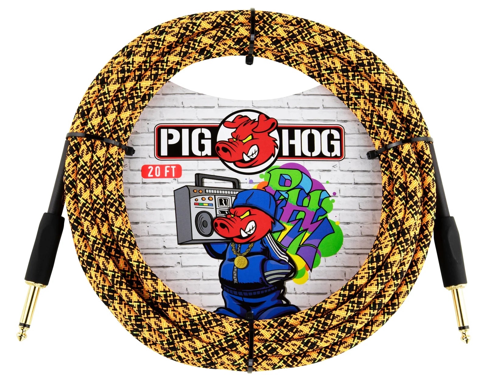 Pig Hog "Orange Graffiti" Instrument Cable - 20FT
