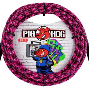 Pig Hog "Pink Graffiti" Instrument Cable - 20FT