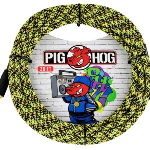 Pig Hog "Yellow Graffiti" Instrument Cable - 20FT