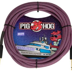 Pig Hog "Riviera Purple" Instrument Cable - 20FT