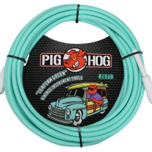 Pig Hog "Seafoam Green" Instrument Cable - 20FT