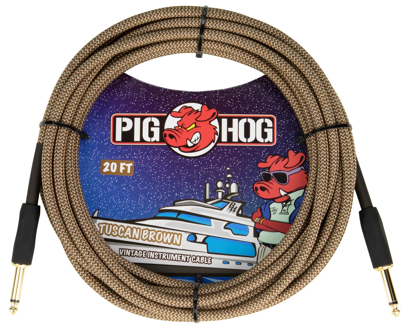 Pig Hog "Tuscan Brown" Instrument Cable - 20FT