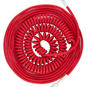 Pig Hog "Half Coil" Instrument Cable - Candy Apple Red - 30FT
