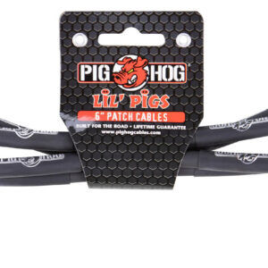 Pig Hog Lil Pigs Patch Cables - Black - 4 Pack - 6 Inch