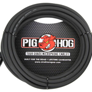Pig Hog 8mm Mic Cable-20FT-Black
