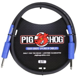 Pig Hog 9.2mm Speaker Cable-3FT-14 Gauge Wire
