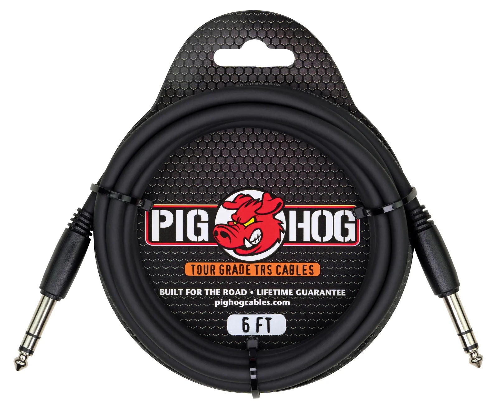 Pig Hog 1/4" TRS to 1/4" TRS Cable-6FT