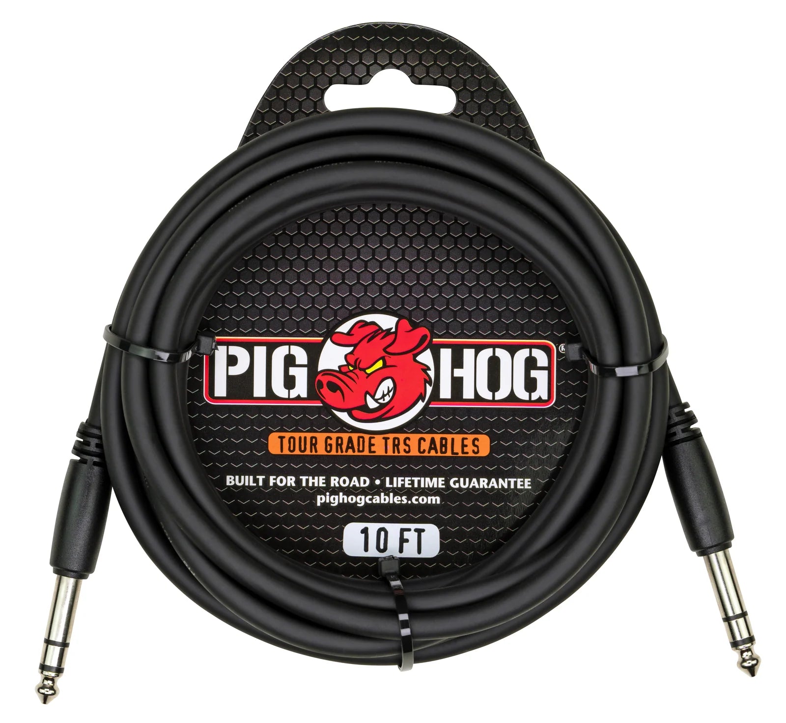 Pig Hog 1/4" TRS to 1/4" TRS Cable-10FT