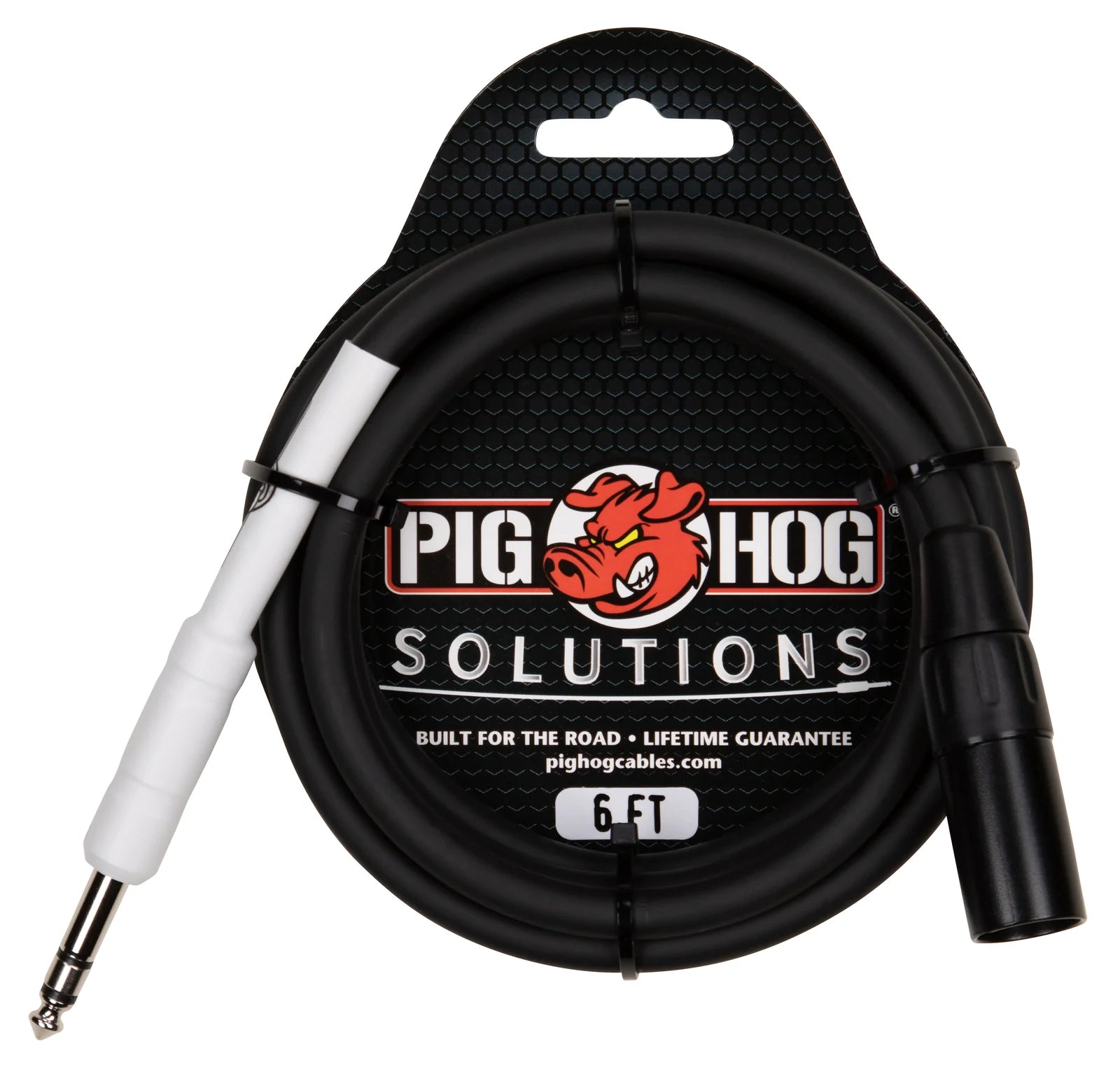 Pig Hog XLR (M) to 1/4" TRS-6FT