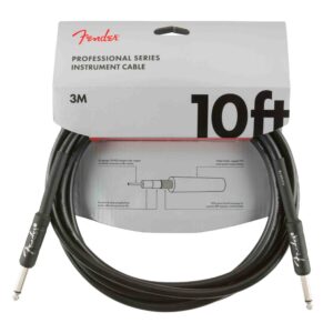 Fender Professional Series Instrument Cable - Straight/Straight - Black - 10FT
