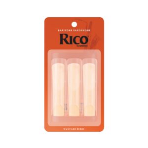 Rico By D'Addario Baritone Sax Reeds, Strength 2.5, 3-Reeds