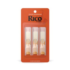 Rico By D'Addario Tenor Sax Reeds, Strength 2.5, 3-Reeds