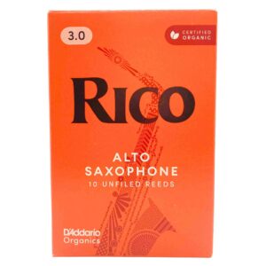 Rico By D'Addario Organic Alto Sax Reeds - Strength 3.0 - 10-Pack